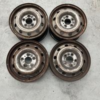 4 CERCHI FERRO 15 pollici FIAT  DUCATO 5X118 USATI