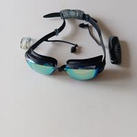 set occhiali da piscina 