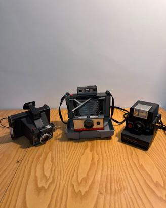 Lotto 3 Polaroid Vintage da Collezione e Arredo