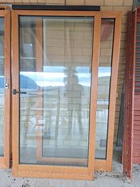 Infisso anta in legno alluminio