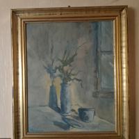 QUADRO DI INTERNO CON VASO E CIOTOLA