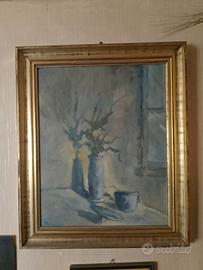 QUADRO DI INTERNO CON VASO E CIOTOLA