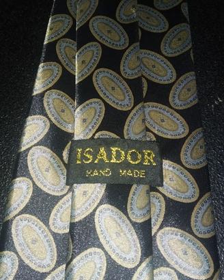 Cravatta Isador in seta pura lavorata a mano