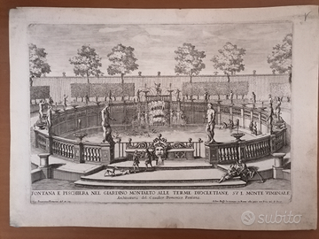 Incisione Giovanni Venturini Roma no Piranesi