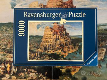 puzzle ravensburg vintage torre di babele 9000 p.