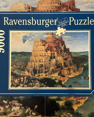 puzzle ravensburg vintage torre di babele 9000 p.
