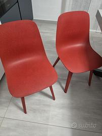 4 sedie ODGER IKEA rosso
