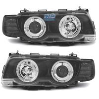 FARI BMW SERIE 7 E38 98-01 ANGEL EYES FONDO NERO
