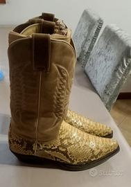 Stivali uomo in pelle di pitone