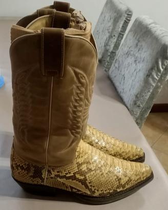 Stivali uomo in pelle di pitone