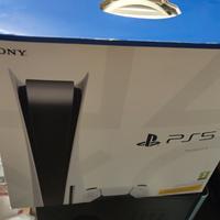 scatola Sony PS5 PlayStation 5, dualsense e teleco
