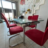 tavolino in vetro allungabile