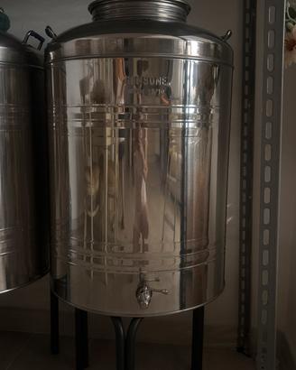 Botte in acciaio inox 100lt