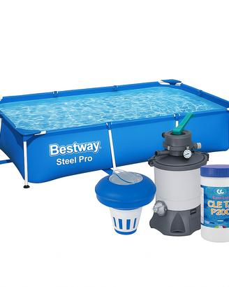 Piscina Bestway SteelPro 259×170×61 cm + Accessori