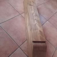 Nr. 7 travi in legno noce con testa lavorata