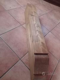 Nr. 7 travi in legno noce con testa lavorata