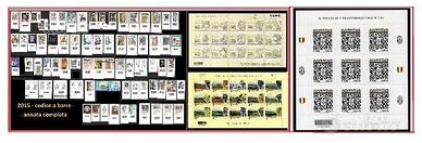 2015 Italia - Annata francobolli con il codice a