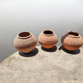 4 vasi terracotta oriolo presimibile Caltagirone