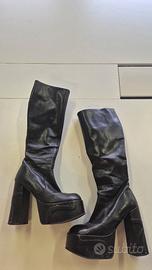 Stivale Zeppa in Vera Pelle Fetish nr.37 Zoccolaio