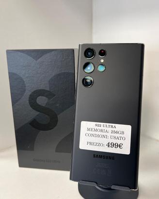 Samsung Galaxy S22 Ultra 256GB | Nero | Garantito