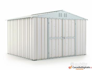 Box capanno giardino Acciaio 327x269cm bianco