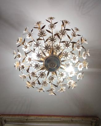 Lampadari di cristallo placcati in oro 