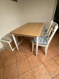 Set tavolo IKEA con panca e 2 sedie