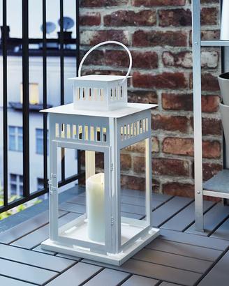 Lanterne arredamento Bianche Shabby metallo