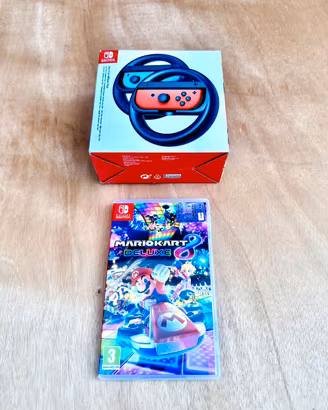 Videogame Nintendo MarioKart 8 e Volanti Joy-Con