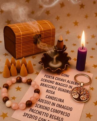 ✨ Set Scrigno Magico con Portaincenso Ninfea ✨