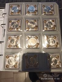 500 Lire Argento 1958-1969 Serie Complete FDC