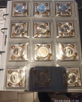 500 Lire Argento 1958-1969 Serie Complete FDC