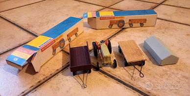 Aps Politoys Polistil 65 trattore fordson rimorchi