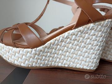 sandali n. 38 con zeppa 10 cm, marca Miriade