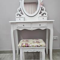 Toeletta Trucco con Specchio Girevole