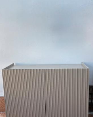 Mobiletto moderno cannettato tortora