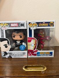 Set 2 Funko Pop Marvel: Punisher e Iron Man