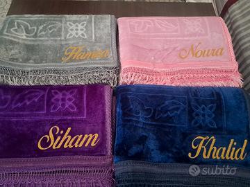 Tappeto preghiera personalizzato