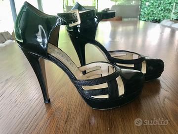 Scarpe con tacco vernice Max Mara