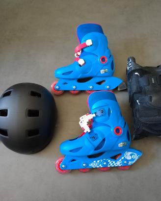 roller Blade più protezioni