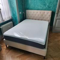 letto matrimoniale con materasso e doghe