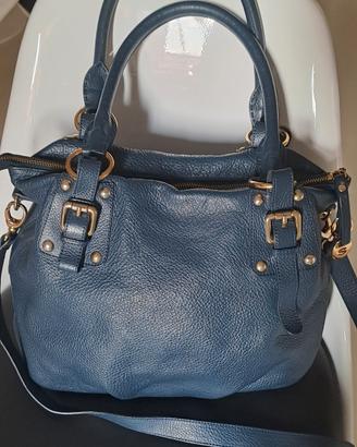 borsa blue anche con tracolla