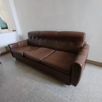 Divano vintage pelle anni 70