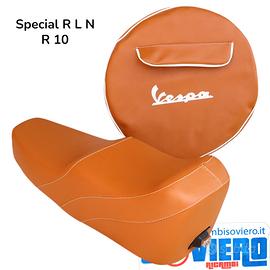 Sella America e Copriruota Marrone Rigo Bianco Ruo