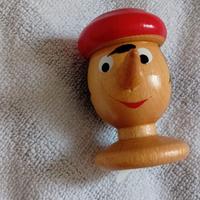 Pinocchio porta matite in legno
