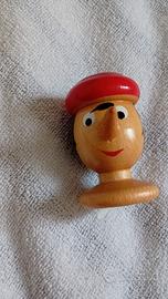 Pinocchio porta matite in legno