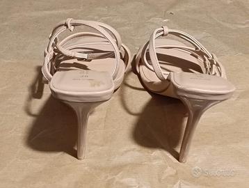 Sandalo donna con tacco color carne n°38