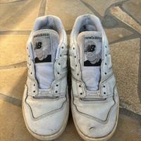 New Balance 550 bisnche e grigie