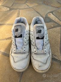 New Balance 550 bisnche e grigie