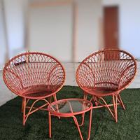 SET DUE POLTRONE TANJAYA DA GIARDINO CON TAVOLINO